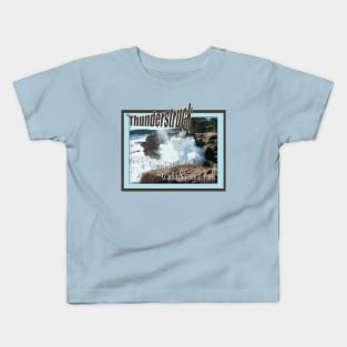 Lispe Be Thunderstruck Acadia National Park, Thunder Hole Kids T-Shirt